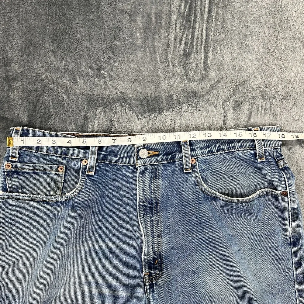 VTG 1999 Levi's 550 Relaxed Fit Baggy 38X30 Actual 36X30 Blue Jeans 90s Y2K‎